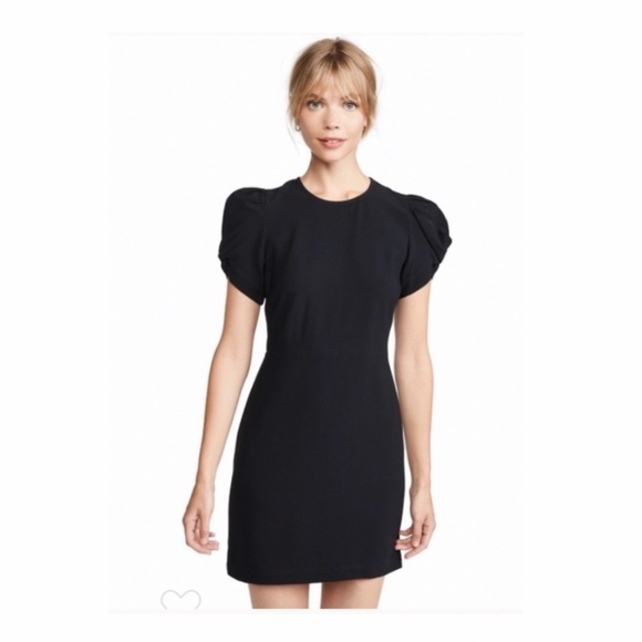 ALC Brinley Short Sleeve Dress in Black. - Picture 3 of 11